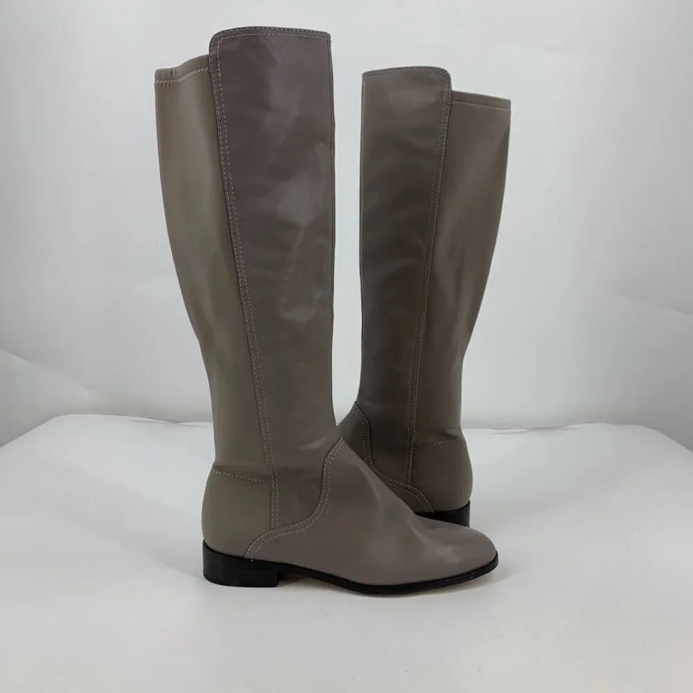 Louise et Cie Women's Lo-Verdi-R Round Toe Low Heel Leather Knee High Boots SZ 6